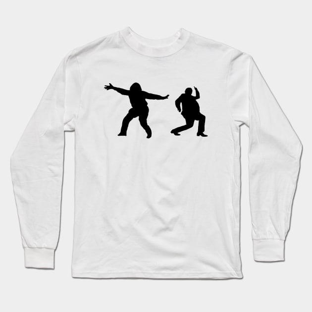 Bottom  silhouettes 2 Long Sleeve T-Shirt by bernatc